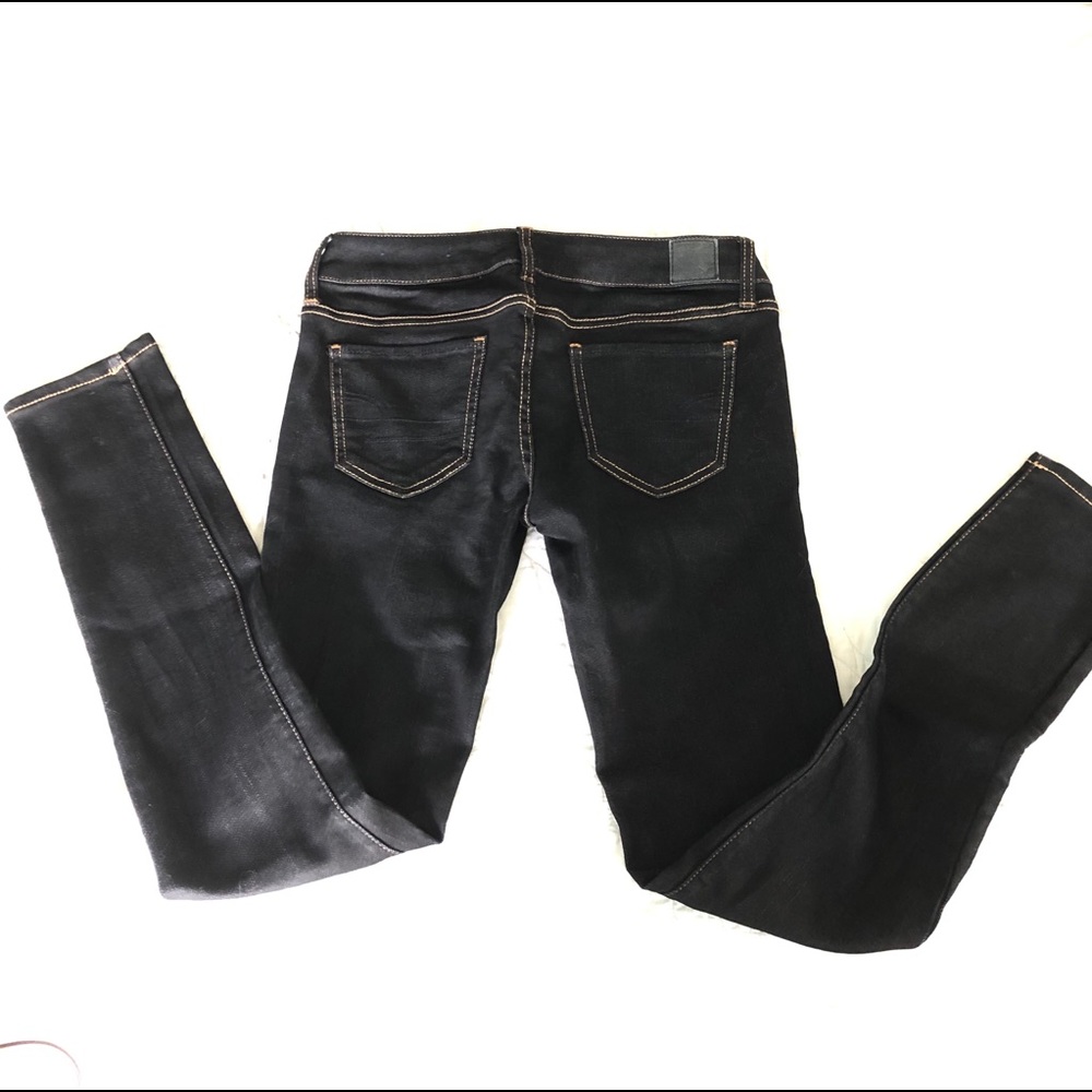 AEO super skinny black jeans 2 New